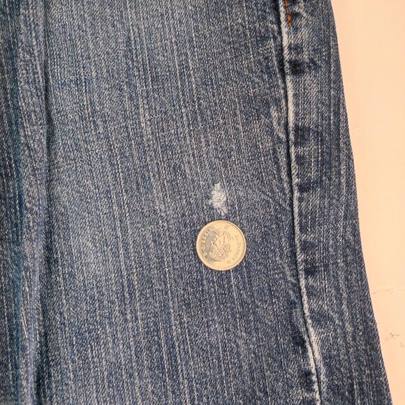 Denizen from Levi's jeans 281 straight fit washed denim blue men's size 29X30 - Picture 9 of 14